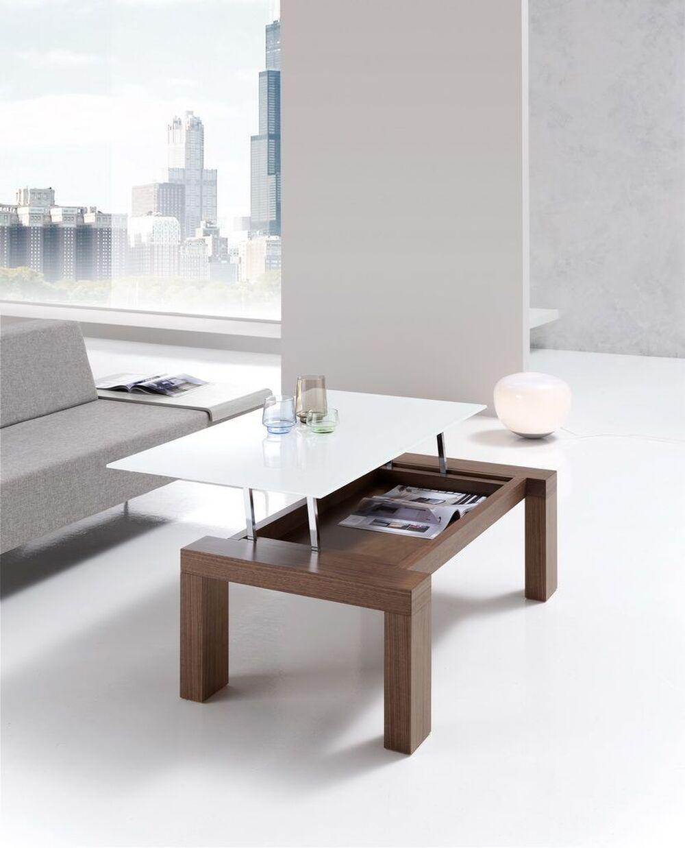 Table basse moderne avec plateau relevable 2
