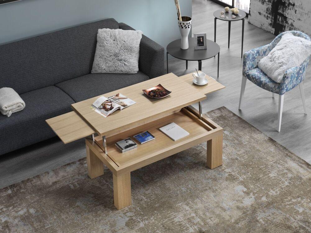 Table bois plateau relevable et extensible 2