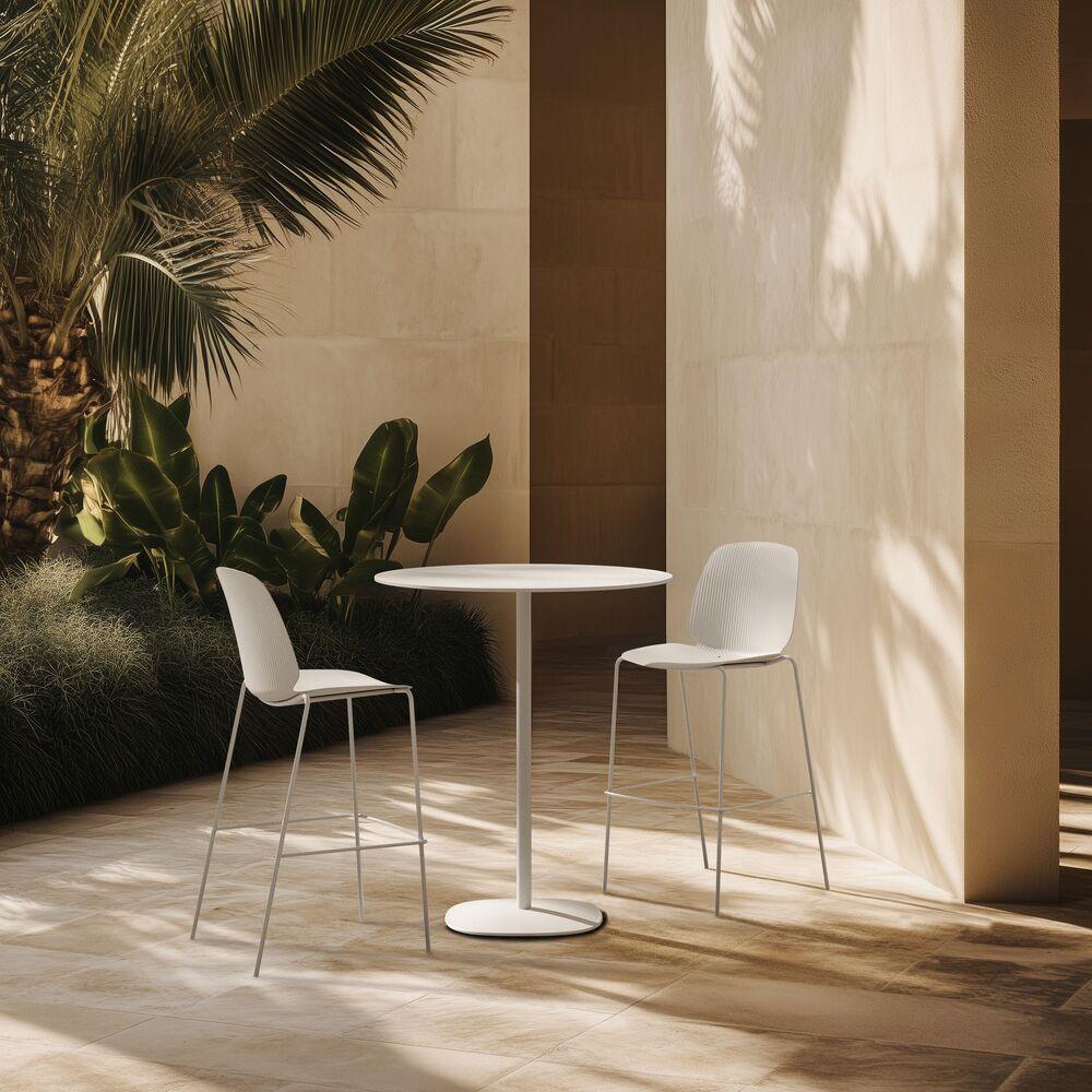 Table de repas ou mange debout rond 3