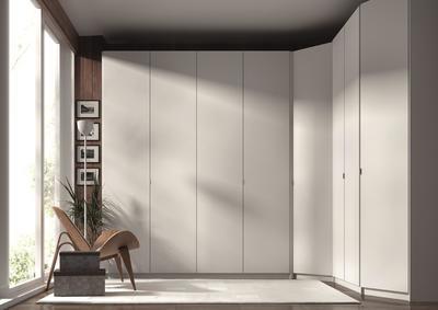 Dressing d'angle contemporain blanc 