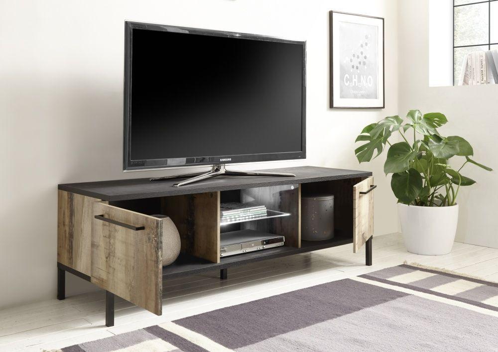 Meuble TV 2 portes - 1 niche  2
