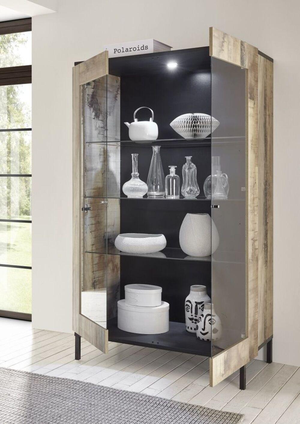 Vitrine 2 portes entièrement vitrée  2