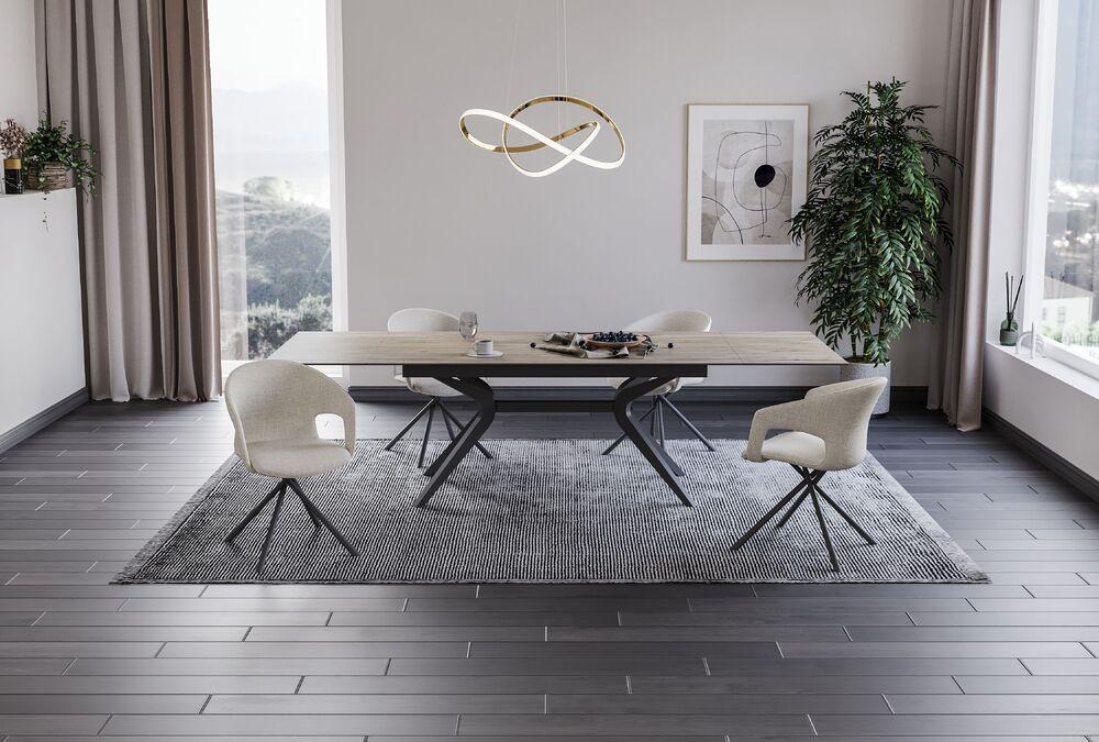 Table en céramique avec pied design  2