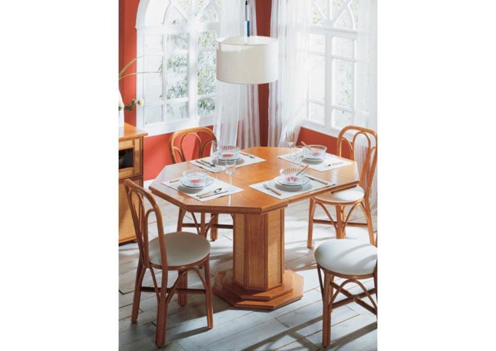table octogonale 1 allonge de 40 cm 3
