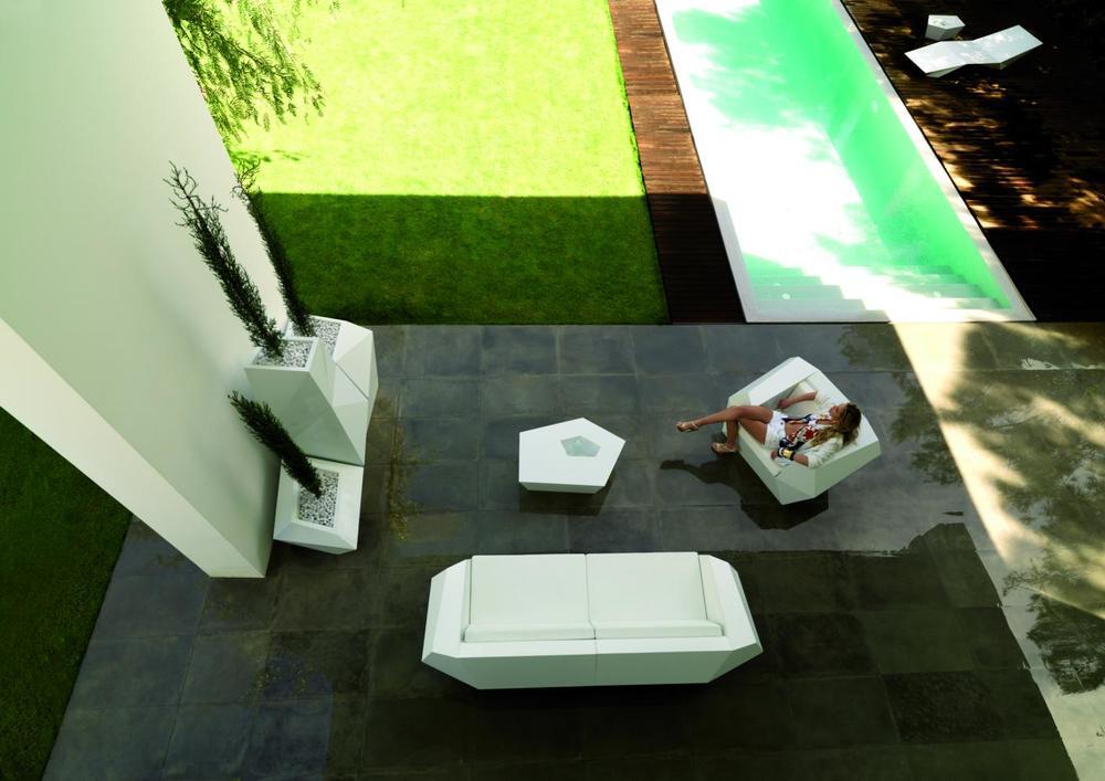 Canapé de jardin contemporain 2