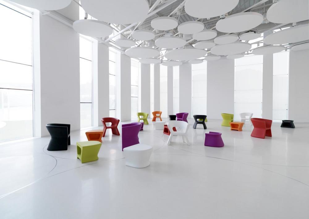 Tabouret/table de jardin contemporain 4