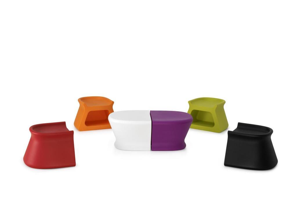 Tabouret/table de jardin contemporain 3