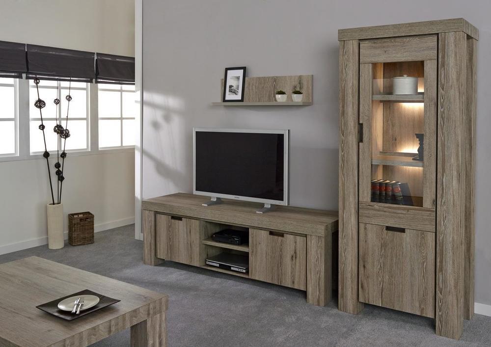 Colonne vitrée moderne avec éclairage 2 portes 2