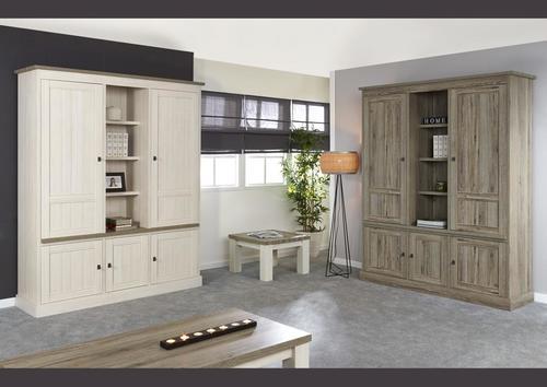 Bibliothèque mélaminé veiné pleine de charme