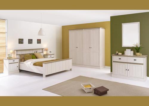 Lit original avec tablette sur tête de lit 