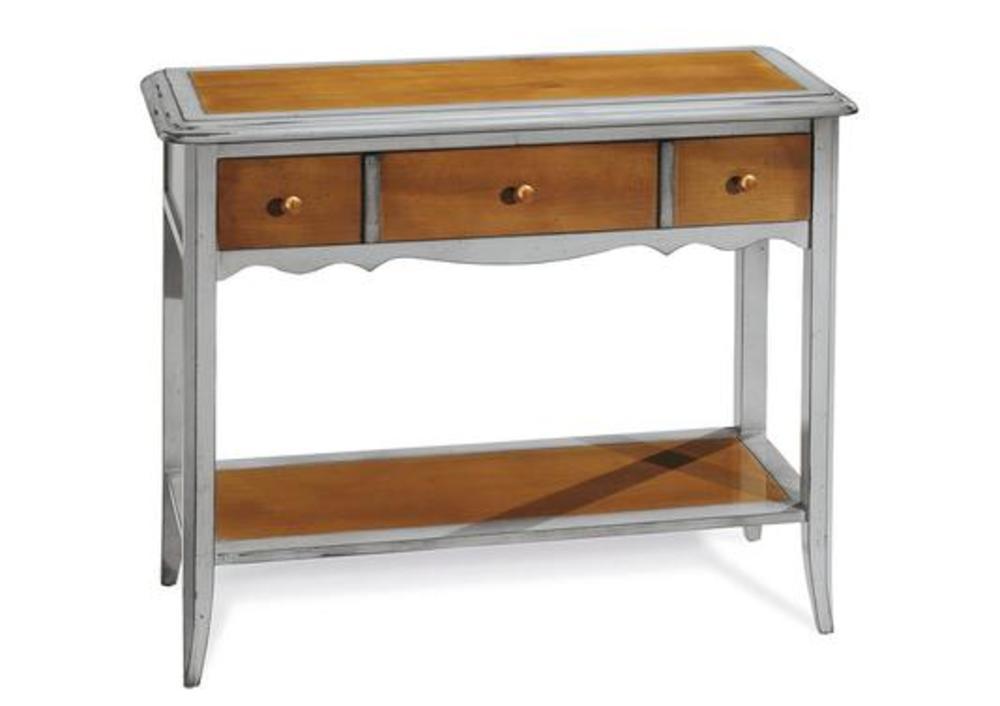 Console 1 tiroir en peuplier style traditionnel 2