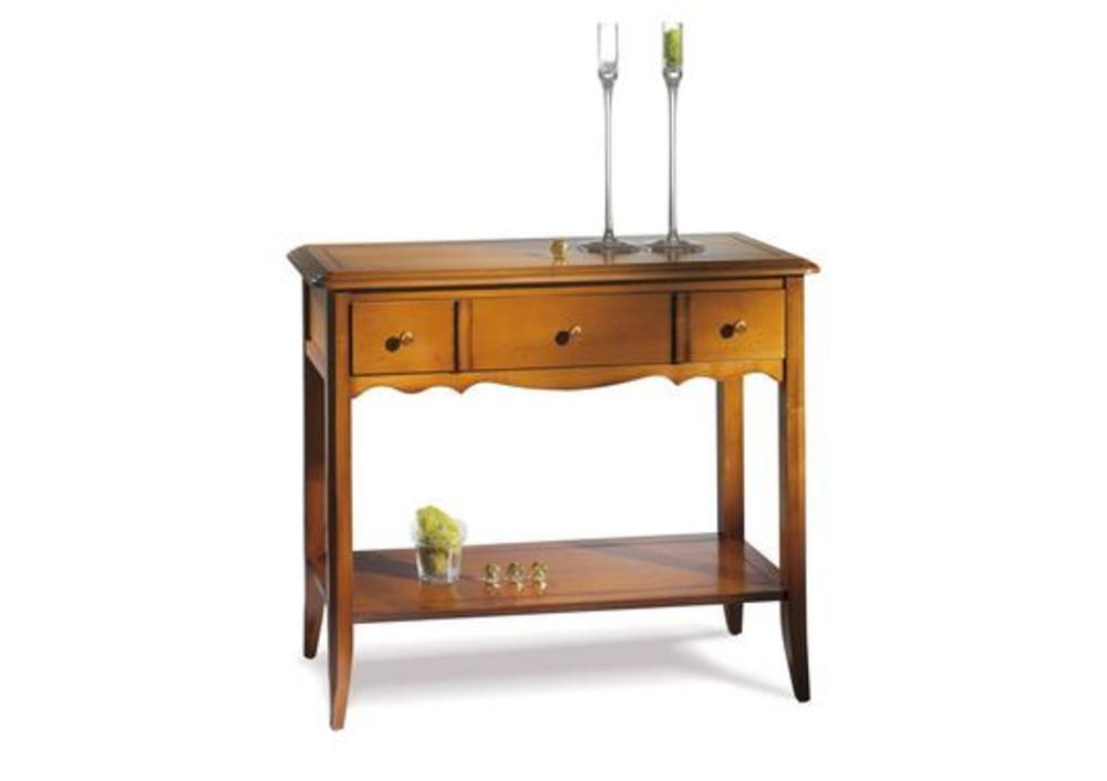 Console 1 tiroir en peuplier style traditionnel 3