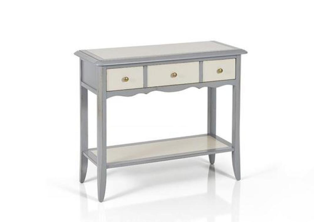 Console 1 tiroir en peuplier style traditionnel 4