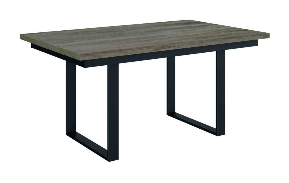 Jolie table style industriel fixe ou avec allonge 3