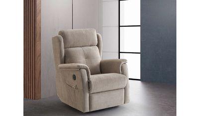 Fauteuil relax manuel moelleux avec têtières à oreilles 