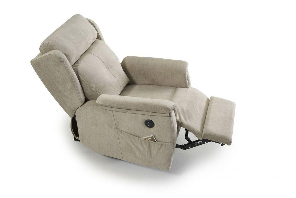 Fauteuil relax manuel moelleux avec têtières à oreilles  2