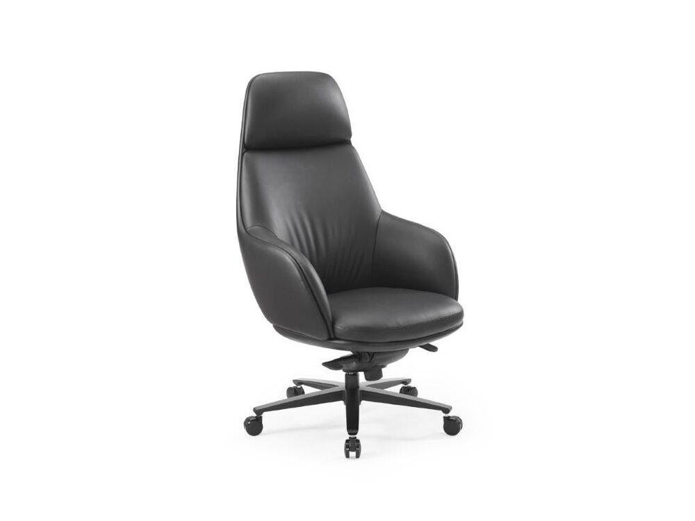 Fauteuil de bureau bicolore en cuir  3