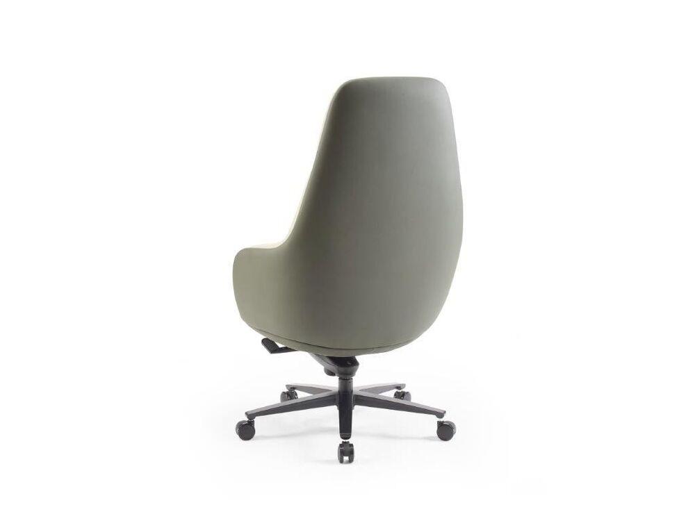 Fauteuil de bureau bicolore en cuir  2