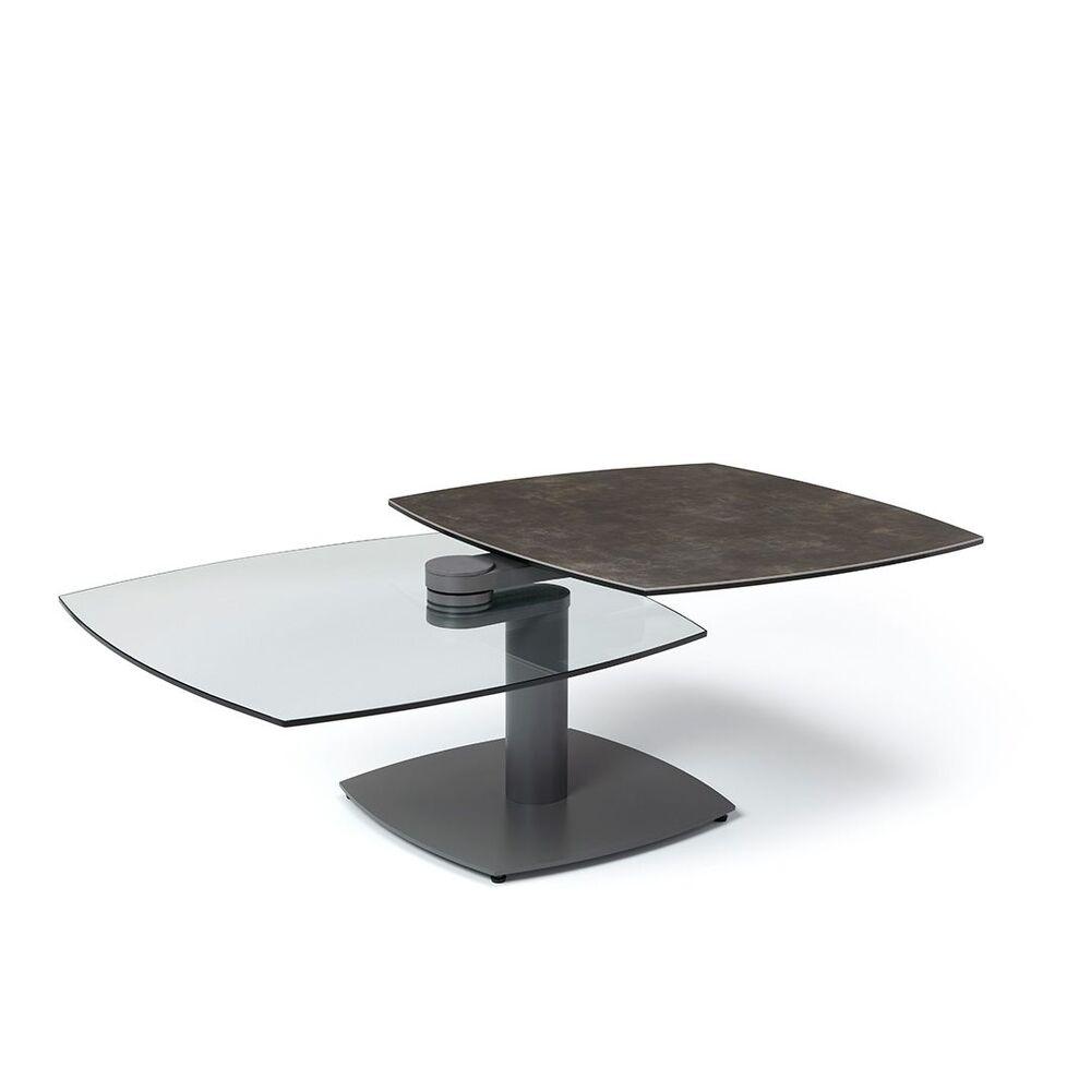 Table basse carrée plateau pivotant 2