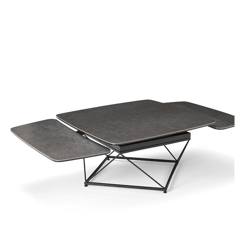 Table basse carrée avec allonges 2