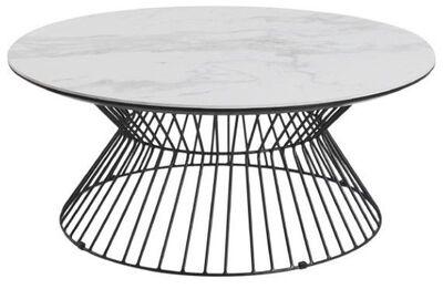 Table basse ronde pied graphique