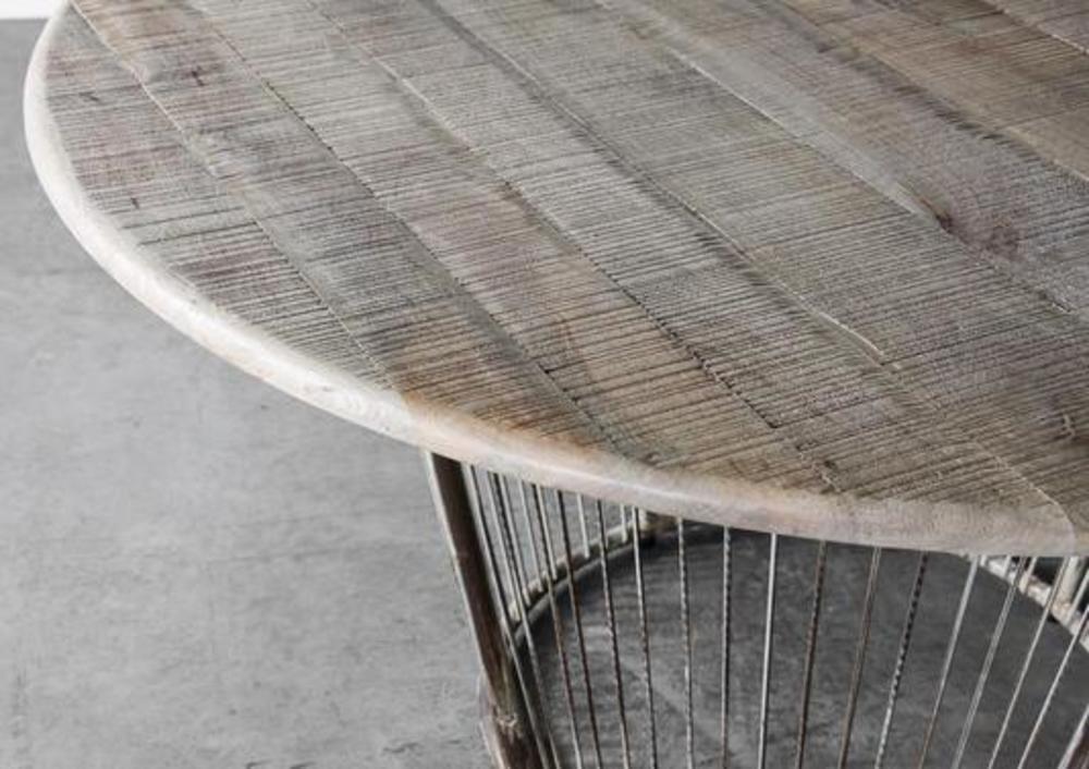 Table ronde industrielle très originale 3