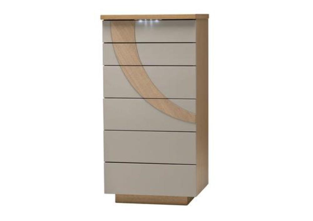 Chiffonnier 6 tiroirs avec éclairage tactile sous plateau 3