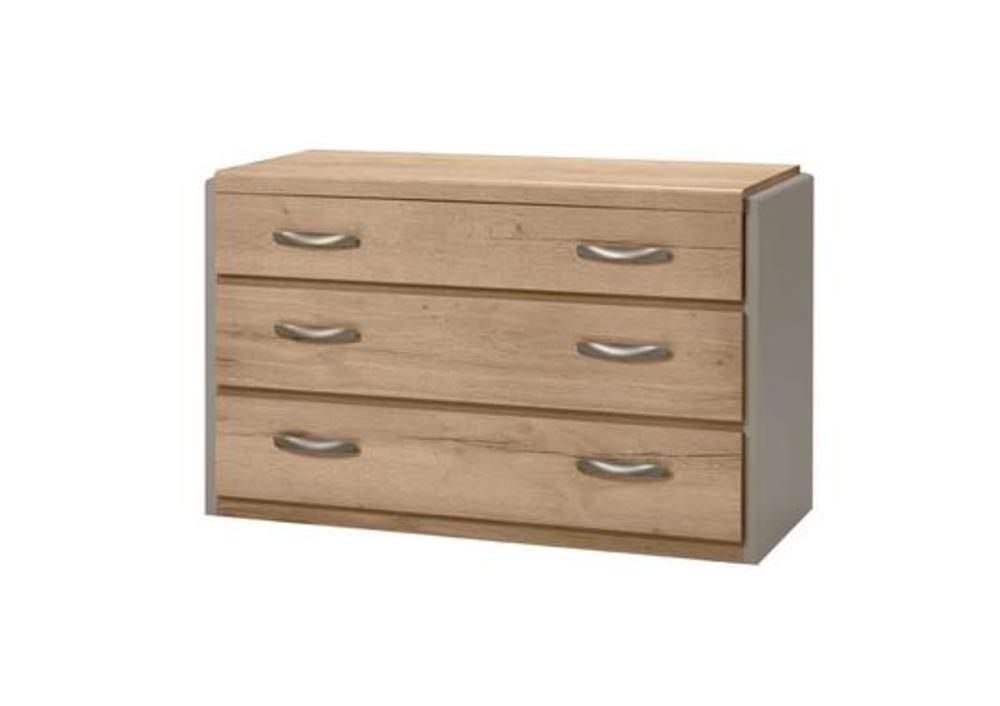 Commode en chêne finition laque et bois 3 Tiroirs 4