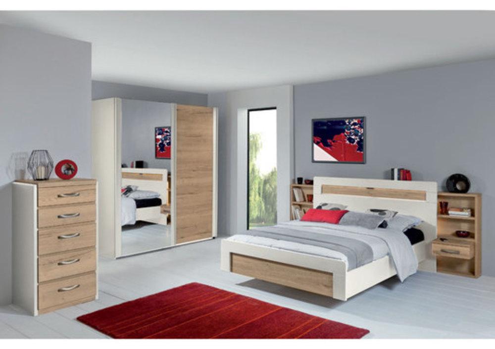 Chiffonnier en chêne finition laque et bois 5 Tiroirs 3