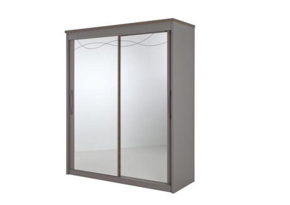 Belle armoire en 2 portes coulissantes pleines ou miroirs 2