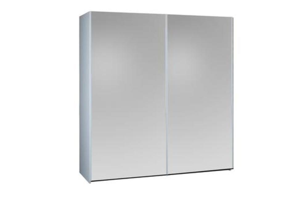 Armoire 2 portes coulissantes moderne en frêne ou orme et laque blanche 4