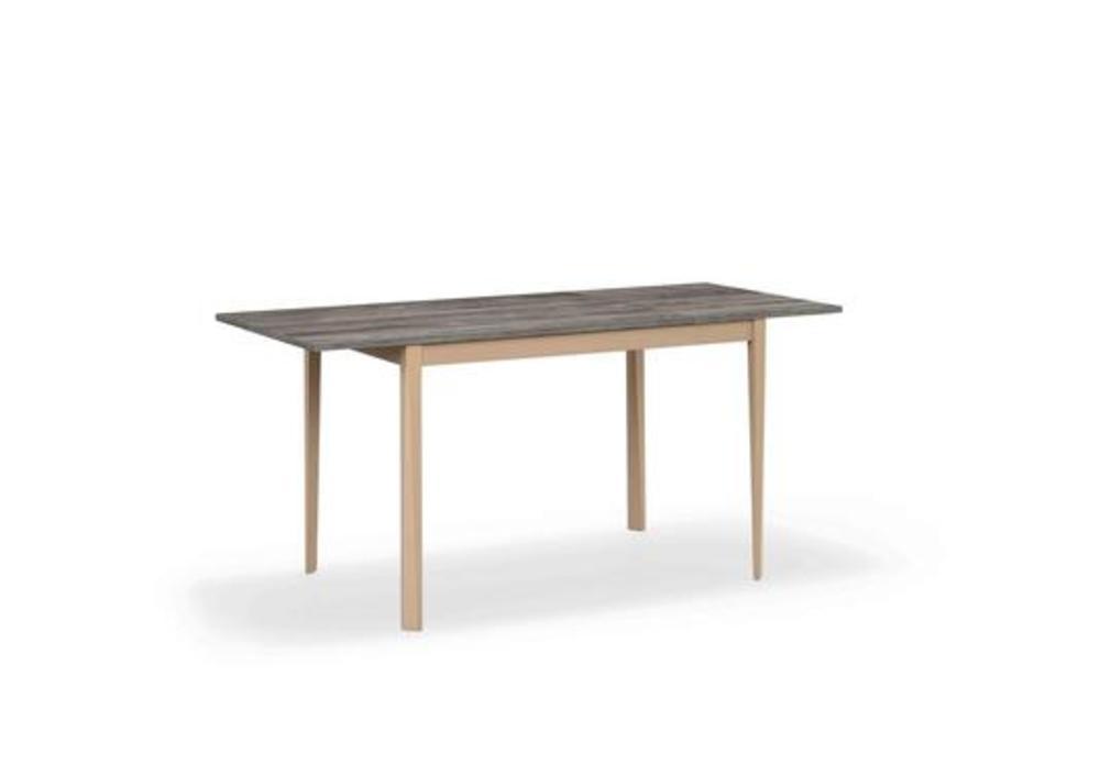 Table en métal et bois aux pieds fins 1