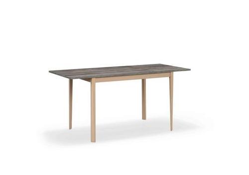 Table en métal et bois aux pieds fins