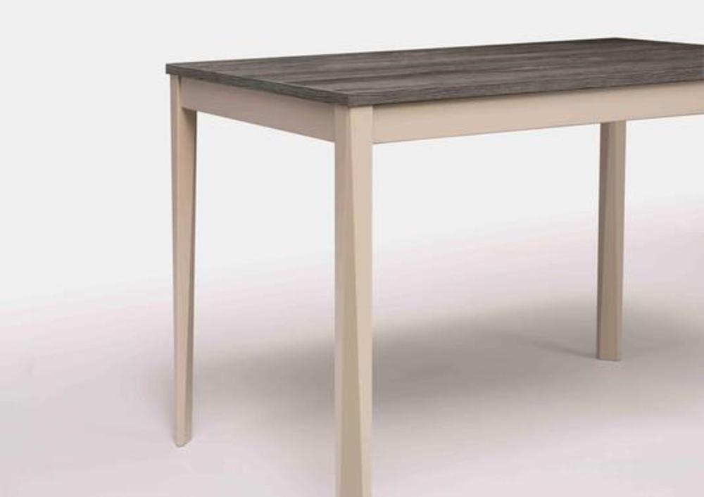 Table en métal et bois aux pieds fins 2