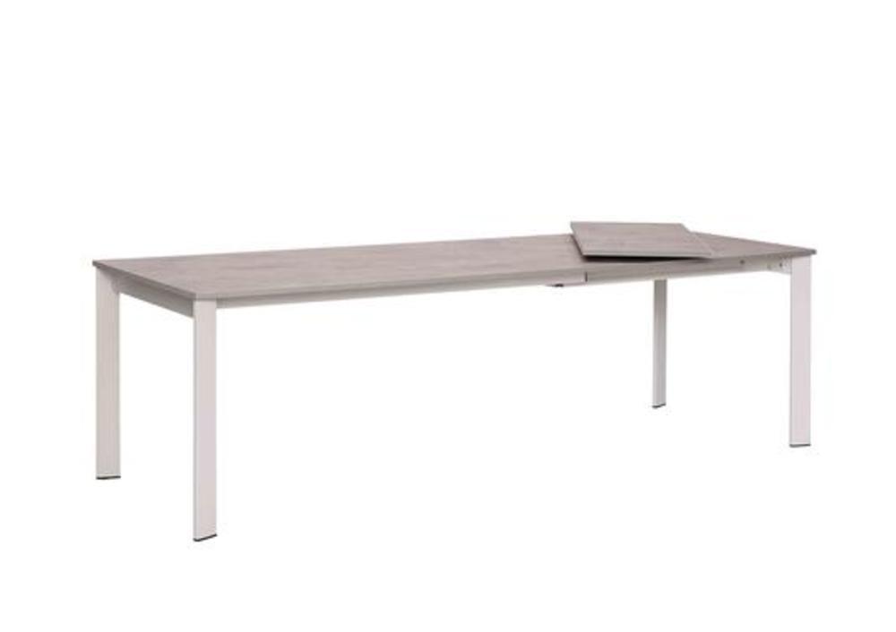 Large table en métal avec plateau en bois 1