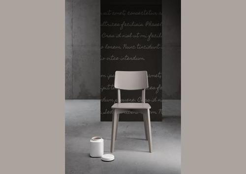 Chaise en bois laquée