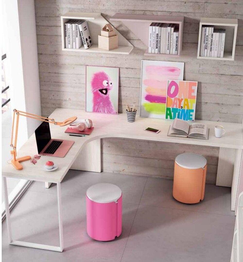 Bureau d'angle coloris et dimensions personnalisables 2