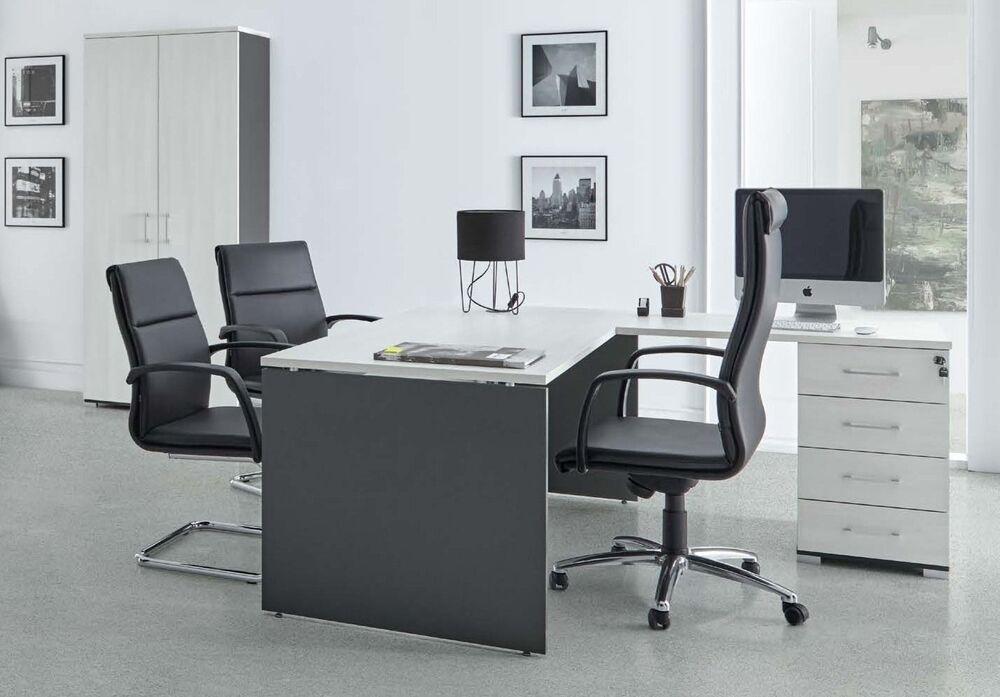 Bureau d'angle avec rangement 4 tiroirs