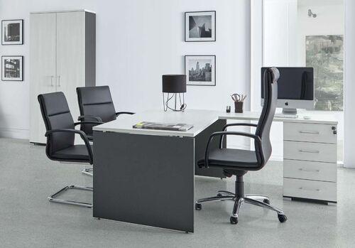 Bureau d'angle avec rangement 4 tiroirs