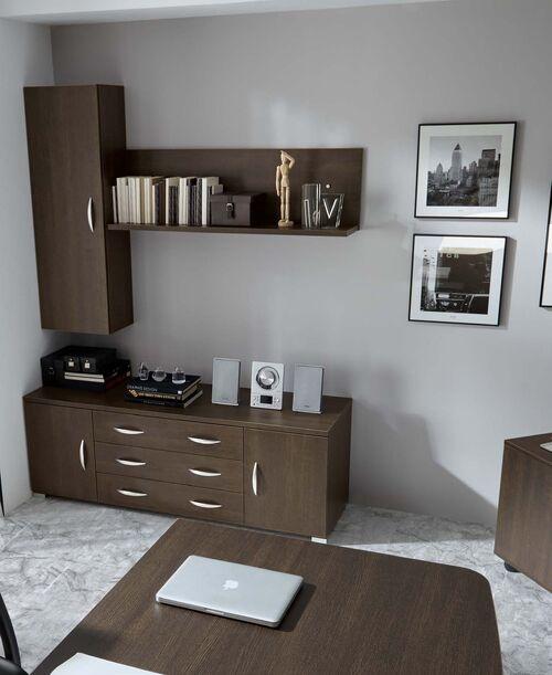 Meuble de rangement 2 portes 3 tiroirs 