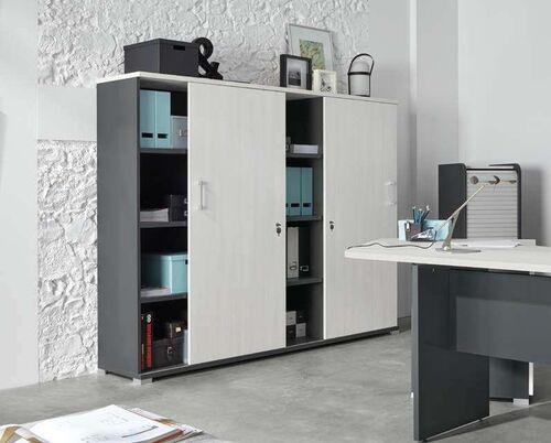 Armoire de bureau 2 portes coulissantes