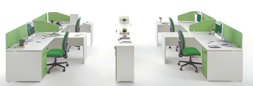 Bureau ergonomique avec casiers de rangement  1