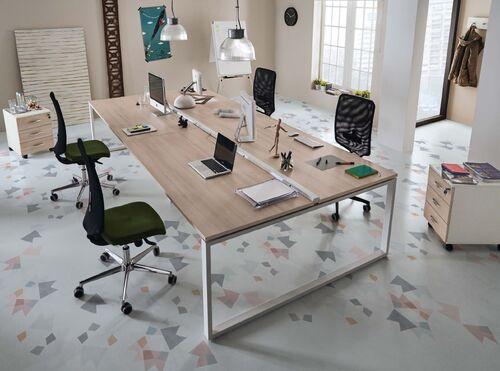 Bureau double pouvant se transformer en table de réunion