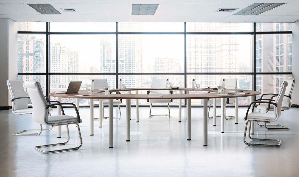 Table de réunion circulaire multiples dimensions 2