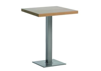 Table carrée pied central epoxy