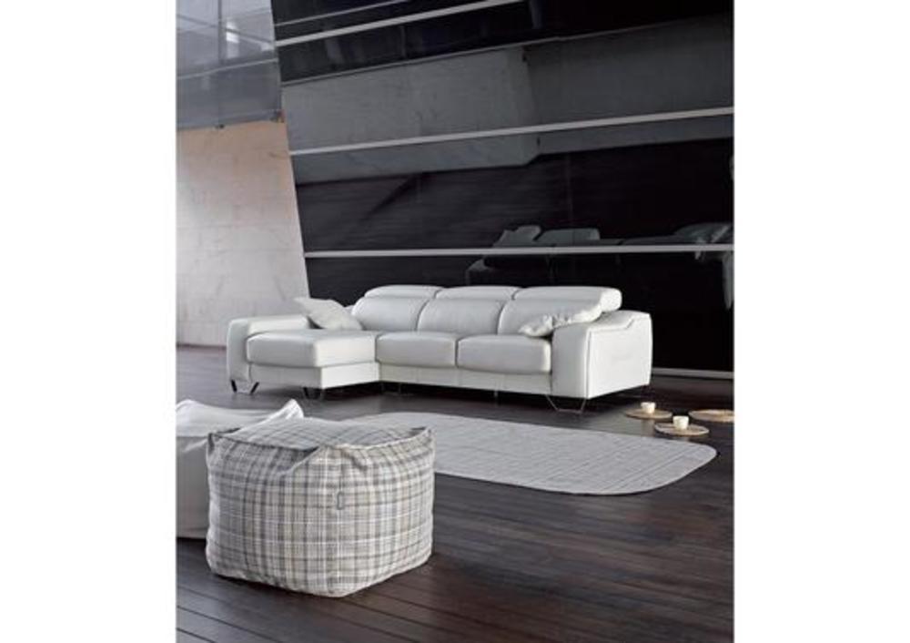 Canapé chaise longue et assises coulissantes 2