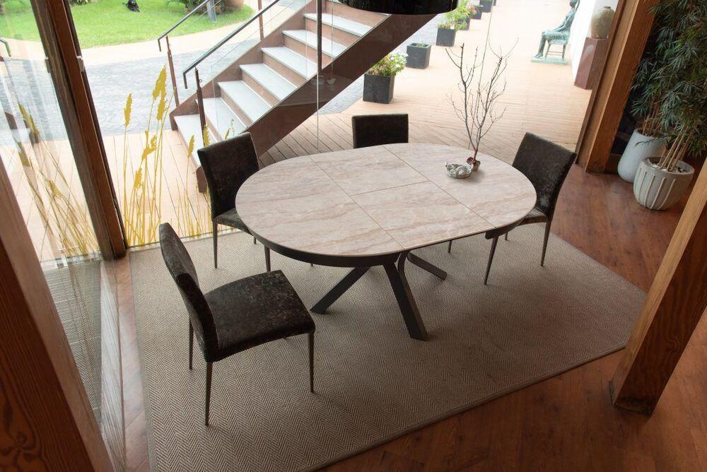 Table ronde extensible en céramique 2