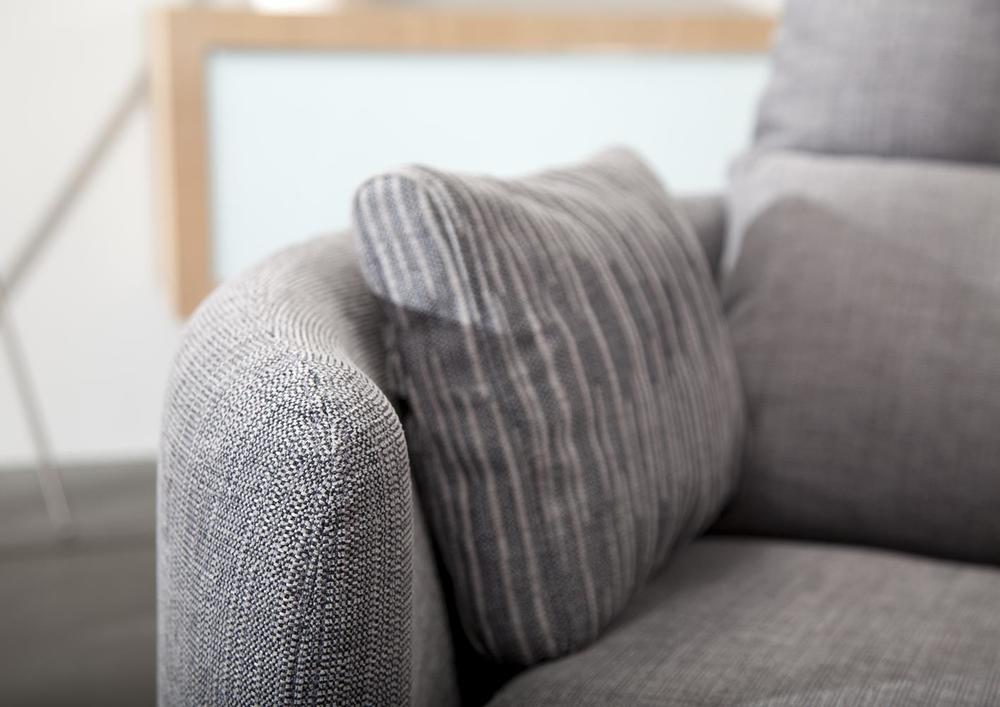 Fauteuil relax manuel pivotant en tissu 2