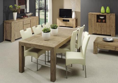 Chaise contemporaine inox et pvc avec poignée