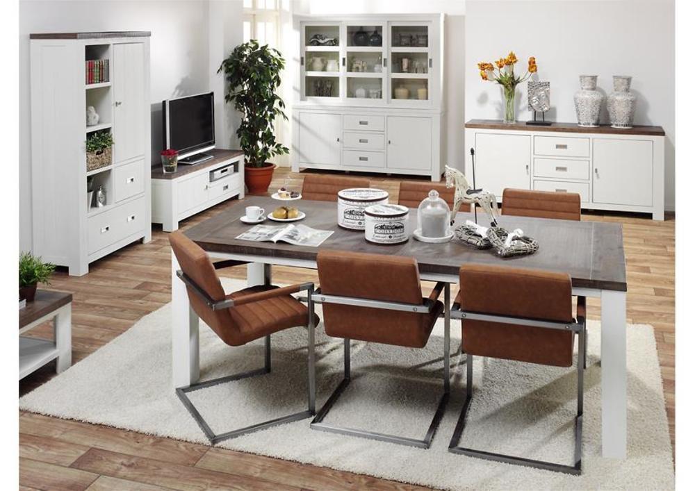 Chaise contemporain style club en tissu marron